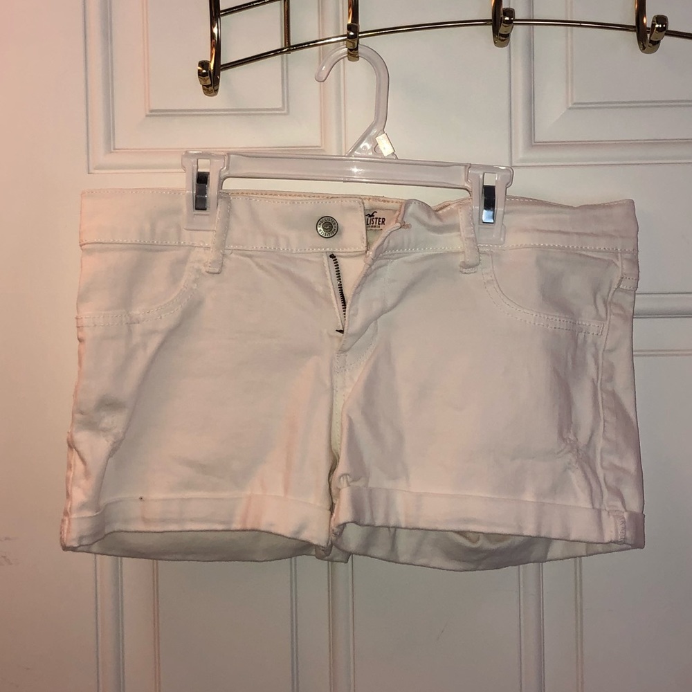 Hollister white denim shorts size 7